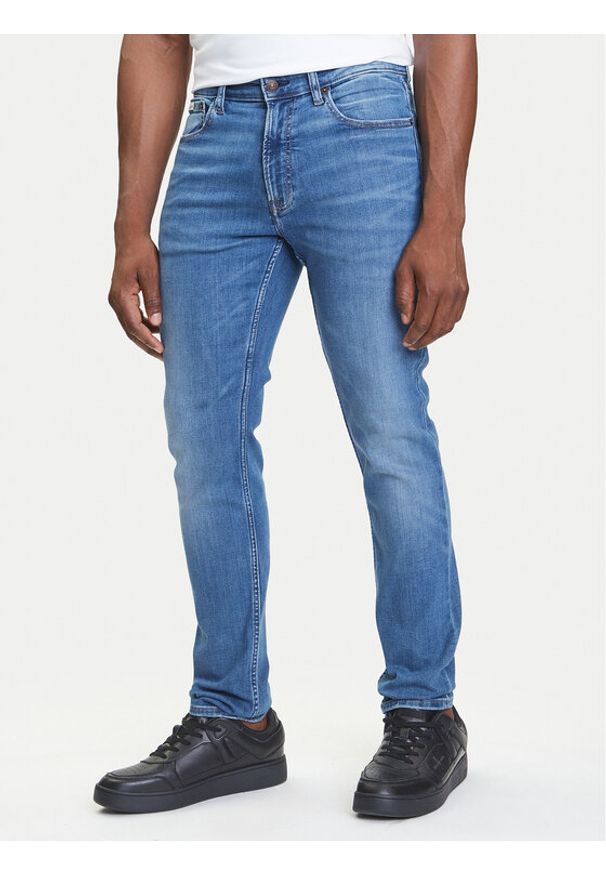 Calvin Klein Jeans Jeansy LV04RB719G Niebieski Skinny Fit. Kolor: niebieski