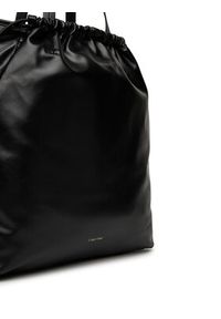 Calvin Klein Torebka Drawstring Tote LV04K3159G Czarny. Kolor: czarny. Materiał: skórzane #3