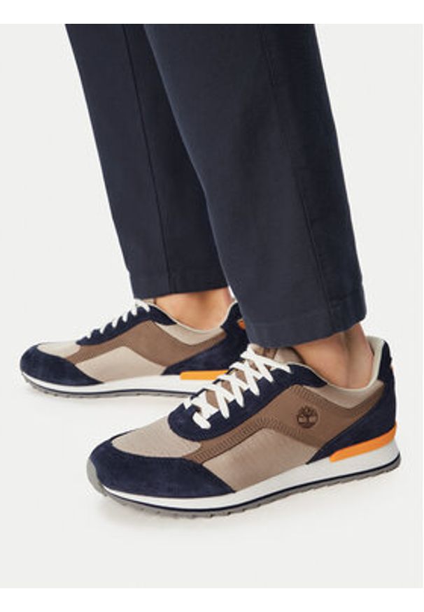 Timberland Sneakersy Scout Heights Low lace TB0A419GAGC1 Beżowy. Kolor: beżowy. Materiał: materiał