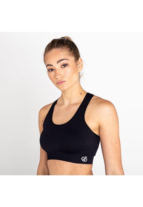 DARE 2B - Don't Sweat It damski sportowy stanik. Kolor: czarny. Materiał: elastan, poliamid. Sport: taniec, fitness, joga i pilates