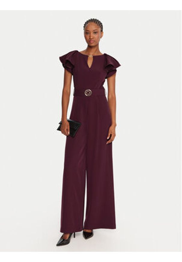 Rinascimento Kombinezon CFC0125317003 Bordowy Regular Fit. Kolor: czerwony. Materiał: syntetyk