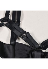 Intica - Komplet bielizny z kokardami i regulowanymi ramiączkami Chrysa. Kolor: czarny. Materiał: materiał #5