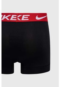 Nike bokserki 3-pack męskie kolor czarny. Kolor: czarny. Materiał: tkanina, skóra, włókno #2