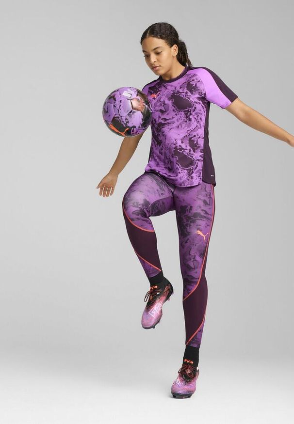 Puma - Damska koszulka piłkarska individualBLAZE PUMA Midnight Plum Purple. Kolor: fioletowy. Wzór: nadruk. Sport: piłka nożna