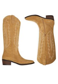 DeeZee Kowbojki 3523-1 Brązowy. Kolor: brązowy. Materiał: materiał #2