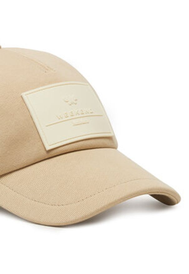 Weekend Max Mara Czapka z daszkiem Alloro 2515571064 Beżowy. Kolor: beżowy. Materiał: bawełna, materiał