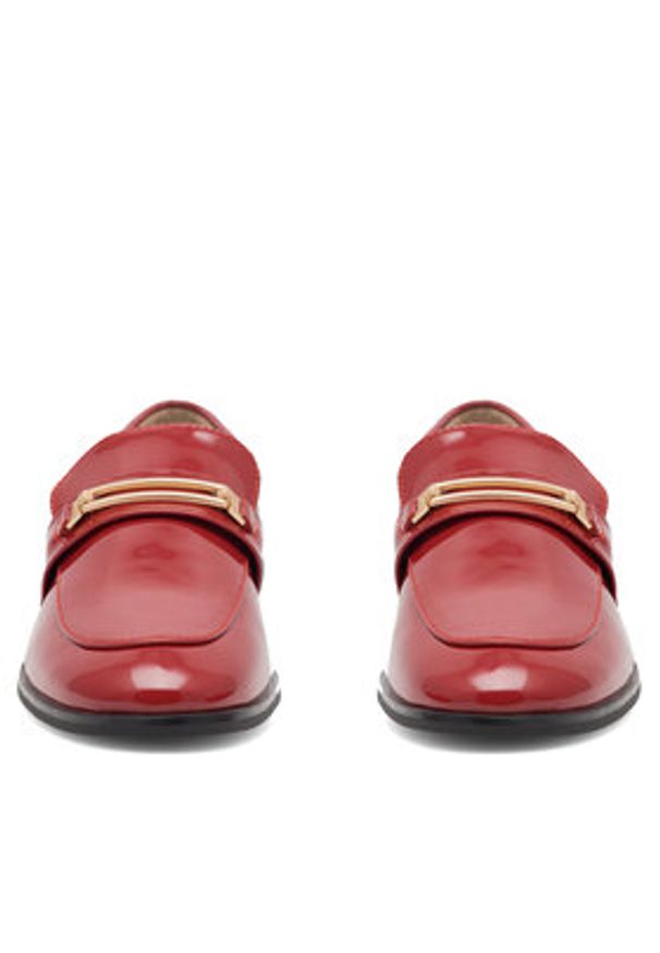 Sergio Bardi Loafersy WYL1930-27Z-SB Czerwony. Kolor: czerwony. Materiał: lakier, skóra