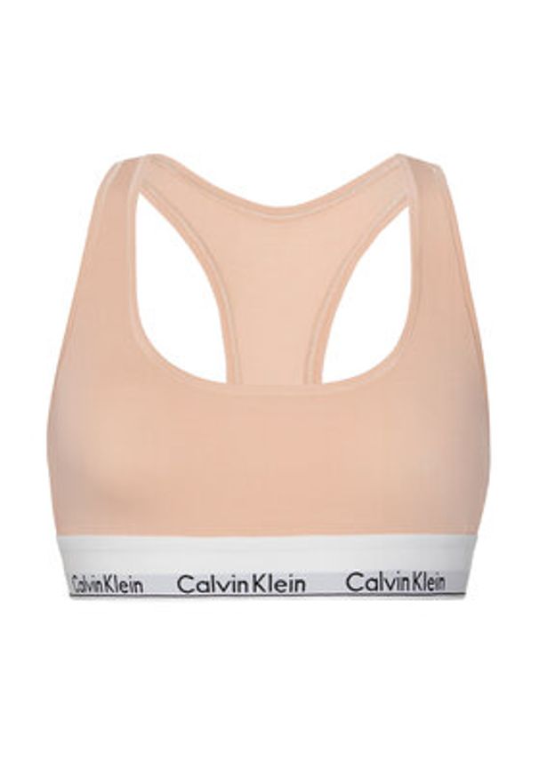 Calvin Klein Underwear Biustonosz top 0000F3785E Pomarańczowy. Kolor: pomarańczowy. Materiał: bawełna