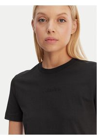 Calvin Klein T-Shirt LV044C905G Czarny Regular Fit. Kolor: czarny. Materiał: bawełna #3
