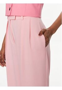 Hugo Spodnie materiałowe 50489275 Różowy Regular Fit. Kolor: różowy. Materiał: syntetyk #2