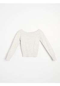 Sinsay - Sweter off shoulder - szary. Kolor: szary