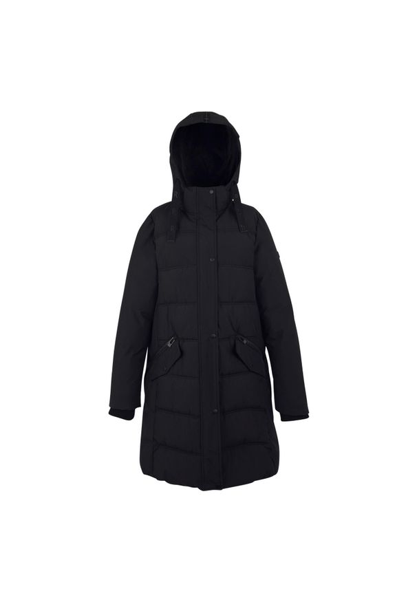 Regatta - Kurtka Ocieplana Damska Eryn. Kolor: czarny. Materiał: puch. Sport: turystyka piesza