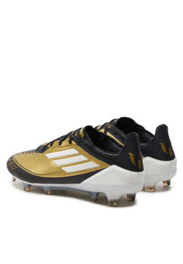 Adidas - adidas Buty do piłki nożnej F50 Pro Messi Firm Ground JI2502 Złoty. Kolor: złoty. Materiał: materiał