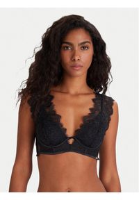 Hunkemöller Biustonosz z fiszbiną Zoe Up 303110 Czarny. Kolor: czarny. Materiał: syntetyk