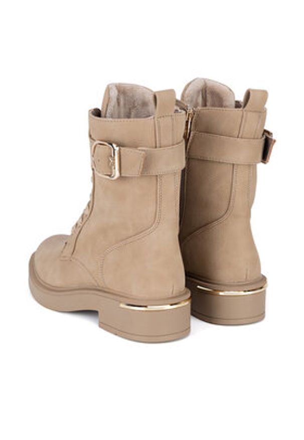 MEXX Botki MI001713543W Beżowy. Kolor: beżowy. Materiał: materiał