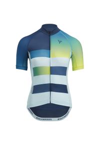 Koszulka rowerowa damska Silvini Mazzana. Kolor: zielony, niebieski, wielokolorowy. Sport: kolarstwo