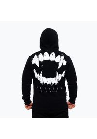OCTAGON - Bluza męska z kapturem Octagon Zęby. Typ kołnierza: kaptur. Kolor: czarny