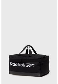 Reebok Torba sportowa GP0180 kolor czarny. Kolor: czarny. Wzór: nadruk #2