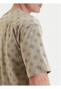Guess T-Shirt Z6GI07 K2852 Beżowy Relaxed Fit. Kolor: beżowy. Materiał: bawełna #5