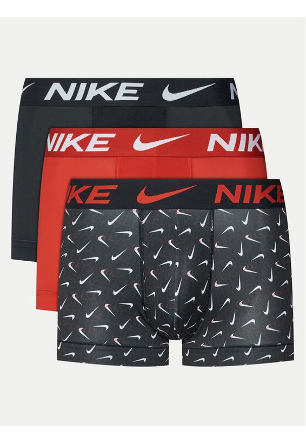 Nike Komplet 3 par bokserek 000PKE1156 Kolorowy. Materiał: syntetyk. Wzór: kolorowy