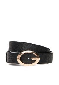 Guess Pasek Damski BW9306 P5430 Czarny. Kolor: czarny. Materiał: skóra