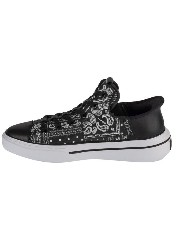 skechers - Buty sportowe Sneakersy męskie, Slip-Ins Snoop One - Double G. Kolor: czarny. Sport: turystyka piesza