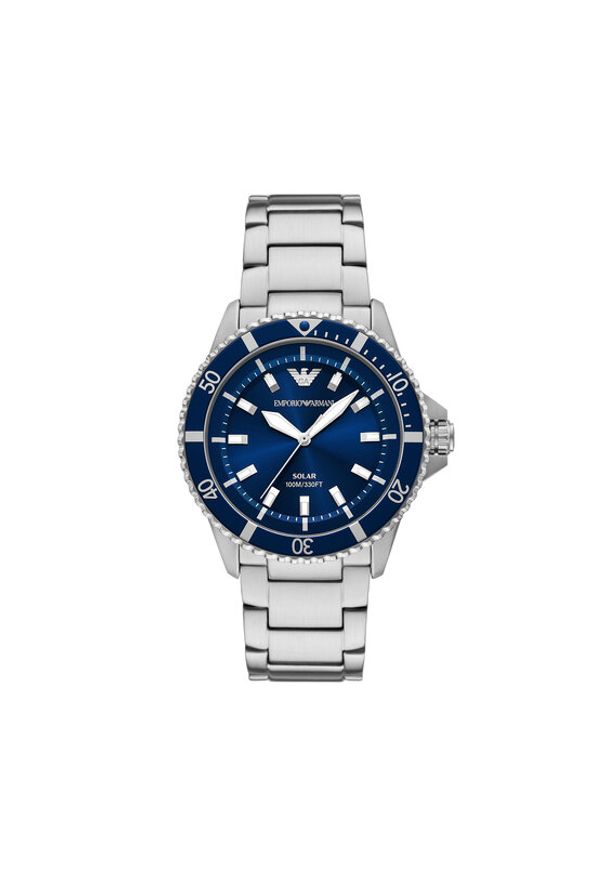Emporio Armani Zegarek World Explorer AR11697 Srebrny. Kolor: srebrny
