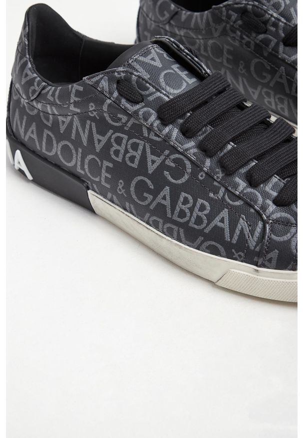 Dolce & Gabbana - Sneakersy męskie skórzane Portofino Vintage DOLCE & GABBANA. Materiał: skóra