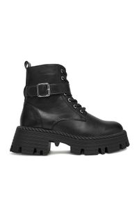 DeeZee Trzewiki KX238825 Czarny. Kolor: czarny. Materiał: materiał #1