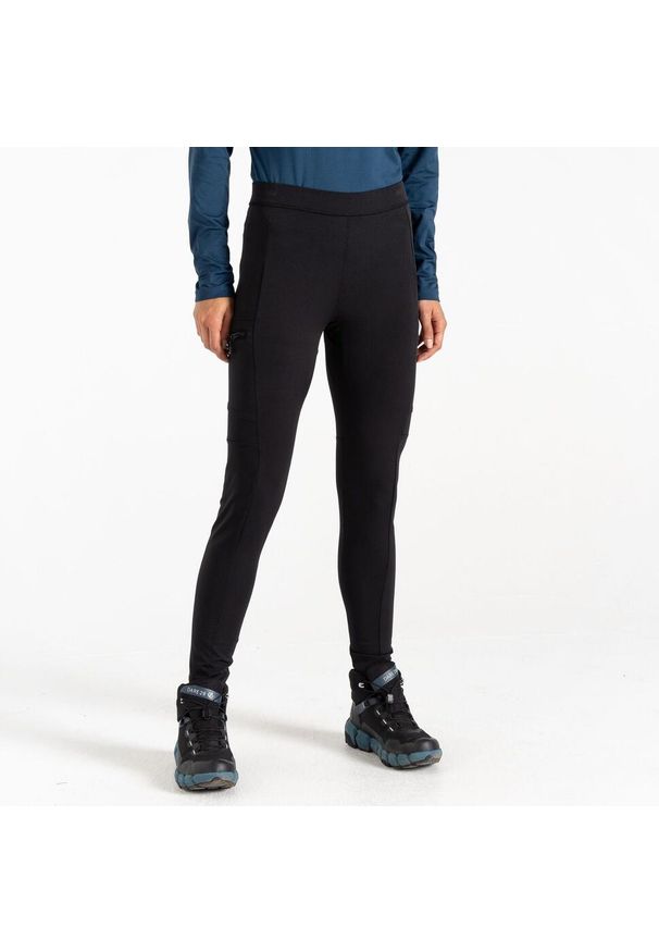 DARE 2B - Damskie legginsy trekkingowe Melodic II. Kolor: czarny. Materiał: softshell, materiał, żakard. Sezon: lato. Sport: turystyka piesza