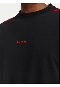 Hugo - HUGO Bluza Noah 50566160 Czarny Regular Fit. Kolor: czarny. Materiał: bawełna #4