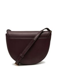 Calvin Klein Torebka Bold Ck Saddle Crossbody LV04F3221G Bordowy. Kolor: czerwony. Materiał: skórzane #4