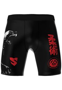 SMMASH - Spodenki do Vale Tudo męskie Smmash Pro Zilla. Kolor: biały, czerwony, wielokolorowy, czarny