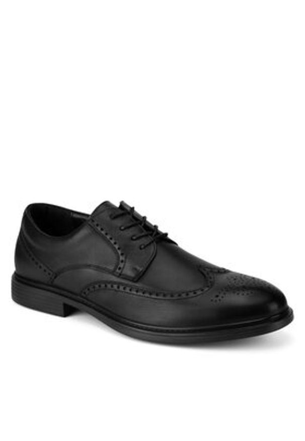 Sergio Bardi Półbuty MF1651-1Z Czarny. Kolor: czarny. Materiał: skóra