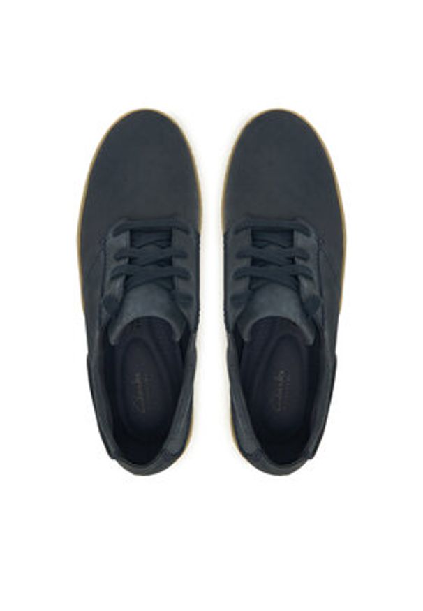 Clarks Sneakersy StreethillLace 26183960 Granatowy. Kolor: niebieski. Materiał: skóra, nubuk
