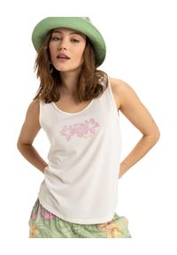 Roxy - Top bez rękawów dla Kobiety SURFCLASSIC Biały. Kolor: biały. Materiał: wiskoza, poliester, materiał. Długość rękawa: bez rękawów