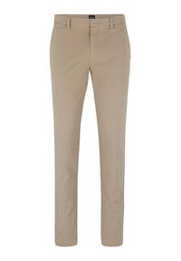 BOSS - Boss Chinosy Kaito1 50487966 Beżowy Slim Fit. Kolor: beżowy. Materiał: bawełna