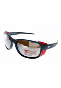 JULBO - Okulary przeciwsłoneczne sportowe górskie Julbo MONTEBIANCO 2 SPECTRON 4. Kolor: szary, czerwony, wielokolorowy. Materiał: materiał #1