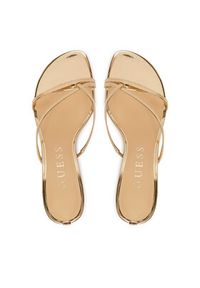 Guess Japonki FLJGZY LEL03 Złoty. Kolor: złoty. Materiał: skóra #5