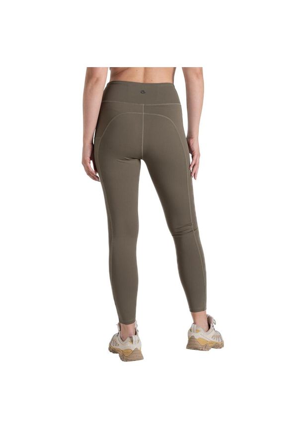 CRAGHOPPERS - Legginsy Damskie Adeena Nosilife. Kolor: zielony. Sport: turystyka piesza