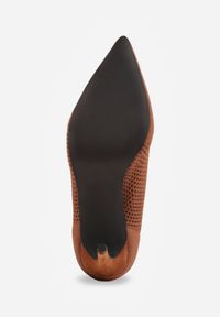 Born2be - Brązowe Skarpetkowe Botki VICES na Szpilce z Cholewką o Strukturalnym Splocie Lodinia. Okazja: na co dzień, na spotkanie biznesowe, na randkę, do pracy. Zapięcie: bez zapięcia. Kolor: brązowy. Materiał: jeans. Szerokość cholewki: normalna. Wzór: ze splotem. Obcas: na szpilce. Styl: casual, biznesowy, elegancki, klasyczny #3