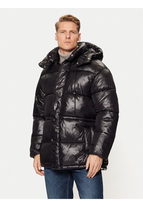 Jack & Jones Kurtka zimowa Green Point 12268209 Czarny Loose Fit. Kolor: czarny. Materiał: syntetyk. Sezon: zima