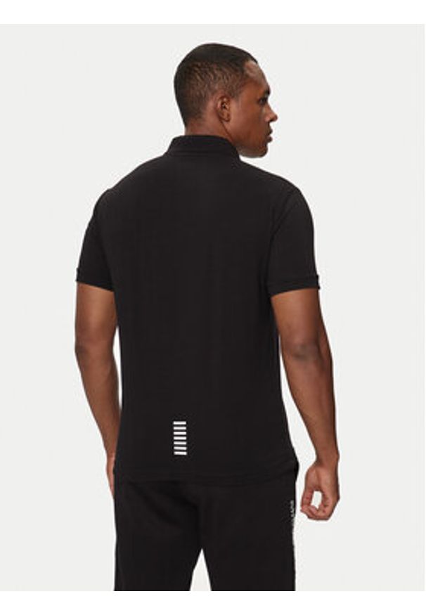 EA7 Emporio Armani Polo 8NPF14 PJVQZ 1200 Czarny Regular Fit. Typ kołnierza: polo. Kolor: czarny. Materiał: bawełna