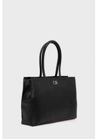 Calvin Klein Torebka kolor czarny. Kolor: czarny. Rodzaj torebki: na ramię #4