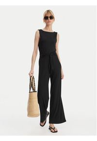 Emporio Armani Kombinezon EW003412 AF20240 UC001 Czarny Regular Fit. Kolor: czarny. Materiał: wiskoza #2