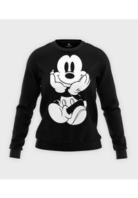 MegaKoszulki - Bluza klasyczna damska Myszka Mickey. Materiał: bawełna. Długość: długie. Wzór: motyw z bajki. Styl: klasyczny