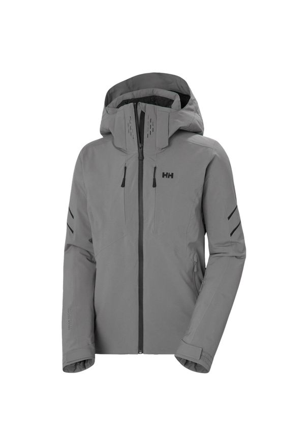 Damska kurtka narciarska Helly Hansen Alphelia Infinity. Kolor: niebieski, szary, wielokolorowy. Sezon: zima. Sport: narciarstwo