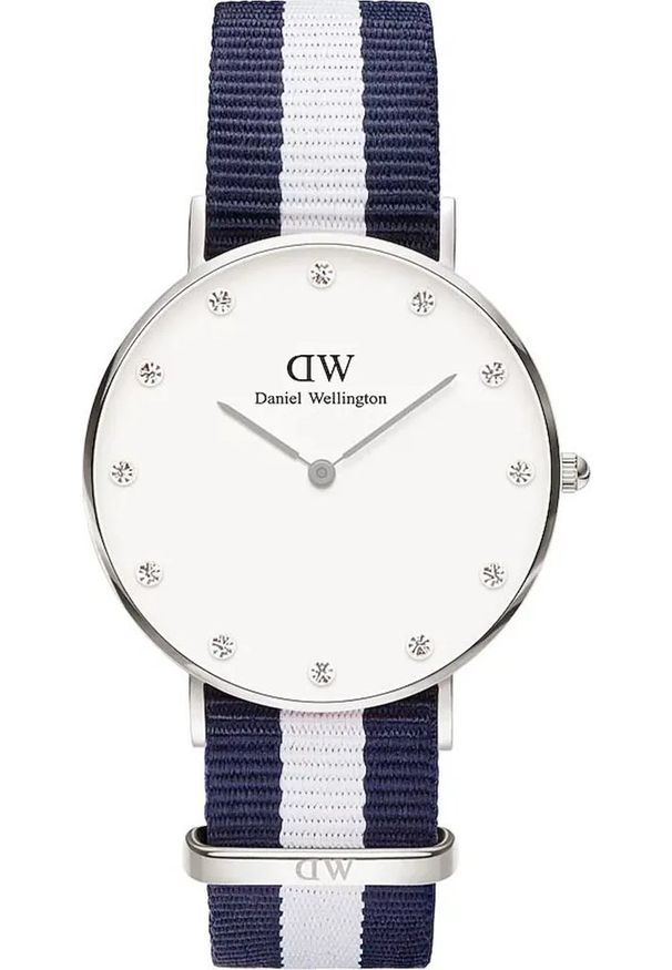 Zegarek Daniel Wellington ZEGAREK DAMSKI DANIEL WELLINGTON Glasgow Silver DW00100082 + BOX NoSize