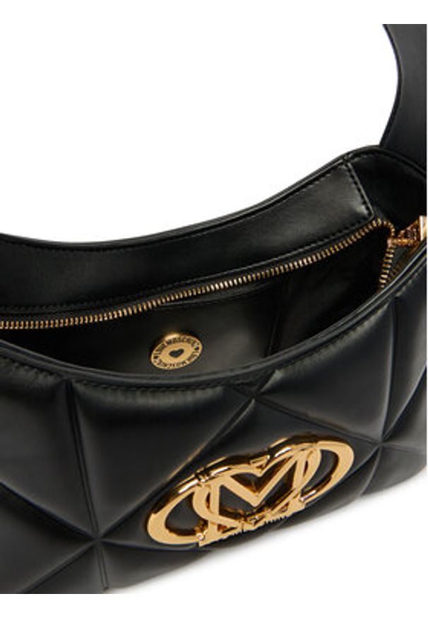 Love Moschino - LOVE MOSCHINO Torebka JC4258PP0OLC0000 Czarny. Kolor: czarny. Materiał: skórzane