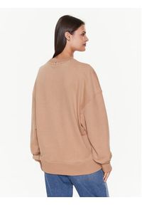 BOSS - Boss Bluza Ecomy 50485251 Brązowy Oversize. Kolor: brązowy. Materiał: bawełna #4